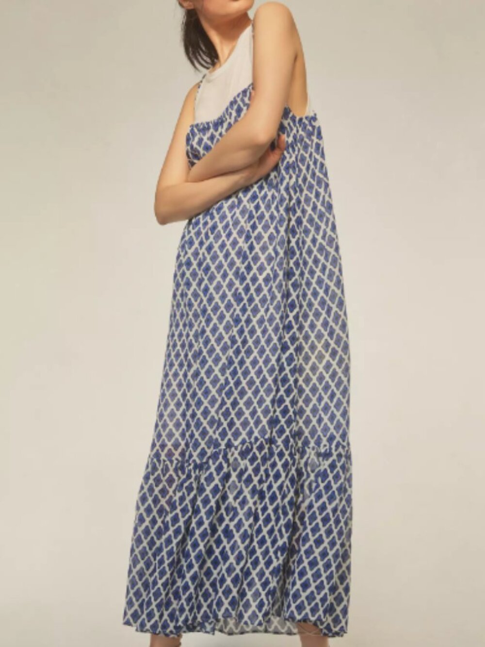 Anthropologie Maeve Twofer Printed Tank Dress Size Small NWoT